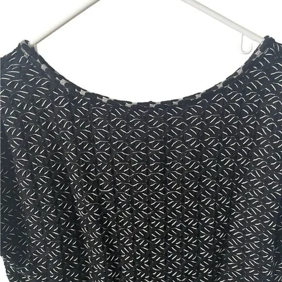 Anthropologie Postmark Black and White Short Sleeve Top Size XS - Picture 7 of 8